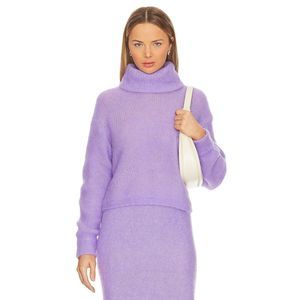American Vintage Purple Turtleneck Sweater